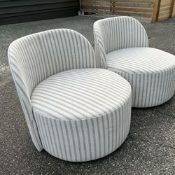 Pair Of Adorable Swivel Chairs