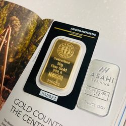 1 Oz Silver Bar - Asahi Refining 