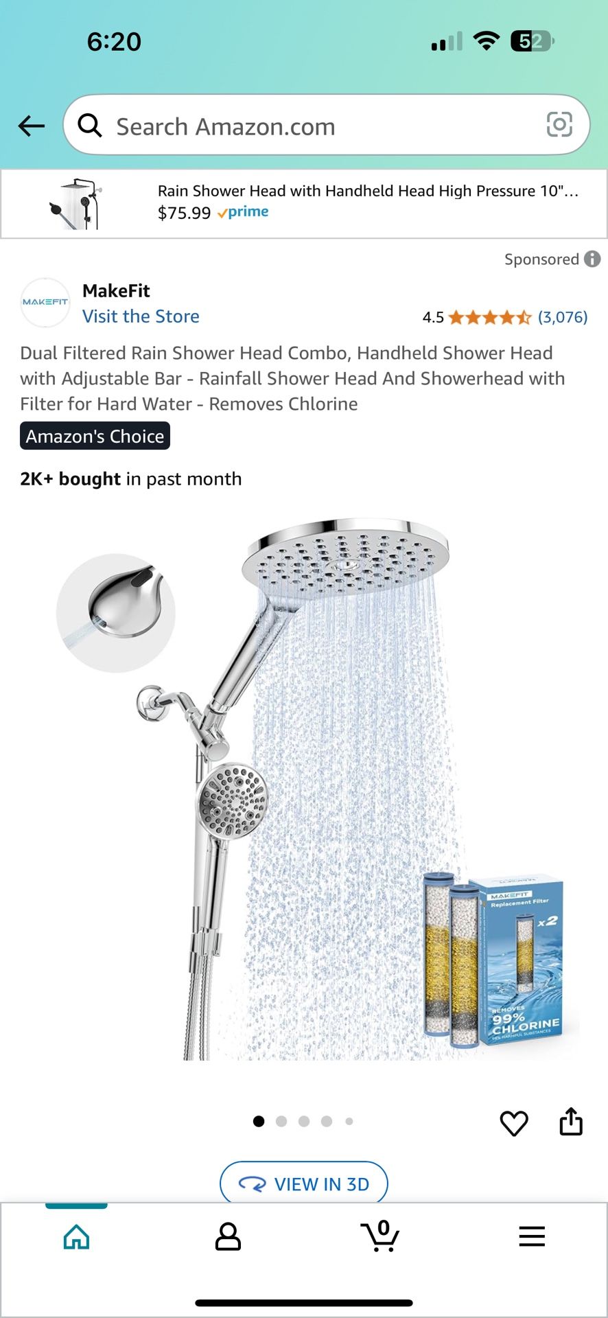 Shower Head Combo