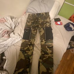 cult of individuality cargo camo pants