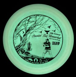 DGA Typhoon Pink Glow Distance Driver 172 Grams 12/6/-2/2 w/ Gold Metallic Foil (Brand New) Disc Golf