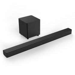 VIZIO V-Series 2.1 Home Theater Sound Bar with Dolby Audio, DTS Virtual:X, Bluetooth, Wireless Subwoofer, Voice Assistant Compatible, Includes Remote 