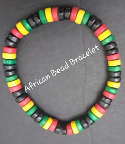 African Wood Bead Bracelets