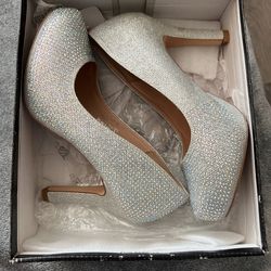 Silver High Heels