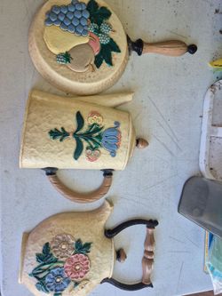 Vintage Decorative Kitchen Wall Plaques Set of 3