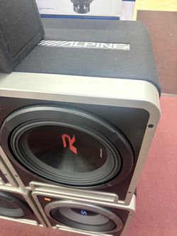 Alpine R-Series Subwoofer in Enclosure Box