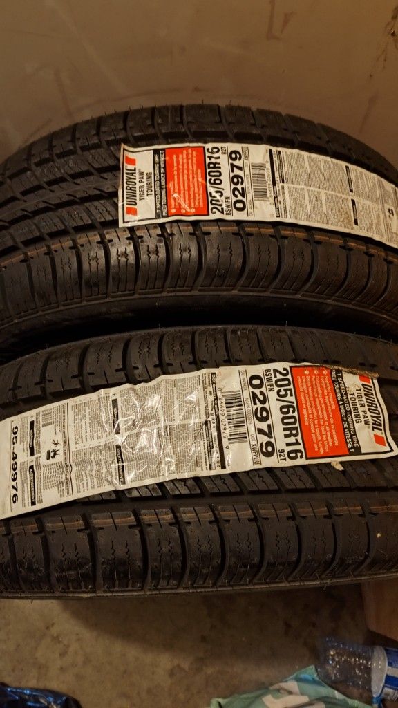 (4) 205/60/R16 NEW UNIROYAL TIRES $320