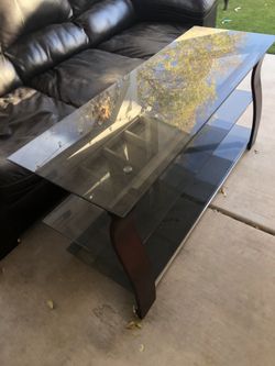 Couches and tv stand