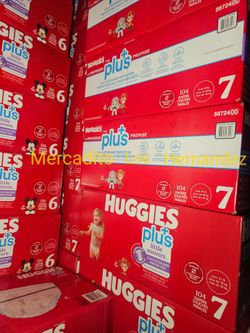 Huggies Size 7 Little Movers 104 Pañales Diapers❗️Nuevos Firm Price