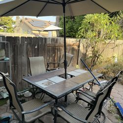 Free Dining Table, Patio Table, Tv Shelf And Toy Bench