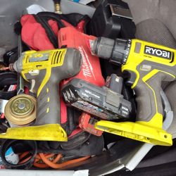 Ryobi 18v Drill And Impact With Battery 