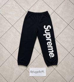 Brand new supreme satin aplique sweatpants size large fully authentic with wash tags and tags
