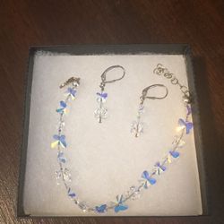 Butterfly Bracelet & Earings