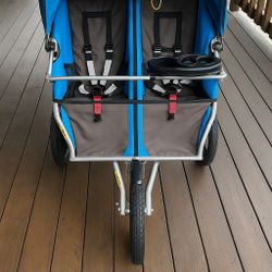 BOB Sport Utility Duallie Jogging Stroller – Blue/Grey – Great Condition