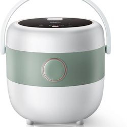 Bear Rice Cooker 3 Cups (Uncooked), 3D Heating and Fuzzy Logic, Healthy Nonstick Small Rice Cooker, PFAS-Free, Touch-Screen, for White/Brown Rice Quin