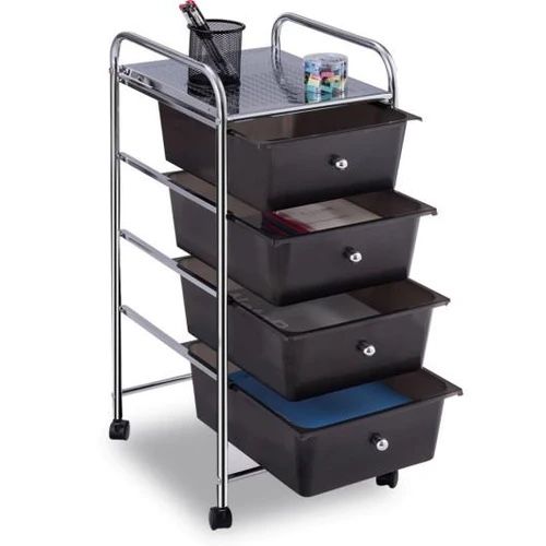 4 Drawers Metal Rolling Storage Cart (New In Box)🤩👈🏻👈🏻💥✨✨