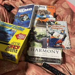 Box Of Books And A puzzle 