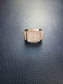 10kt Diamond Ring Natural Size 7 Pinky Ring