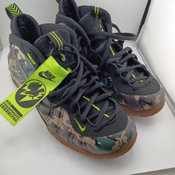 Nike Air Foamposite Pro Prm LE Green Camo - Men's 10.5