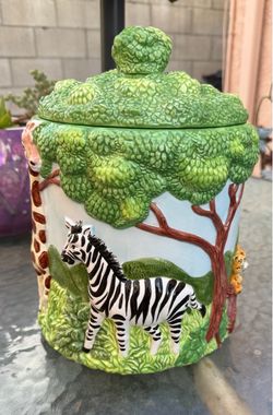 Ceramic animal cookie jar