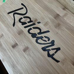 Raiders Cutting Board New