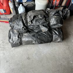 (2) 16’X 27’ Tarps  4 ‘ Drops W Flaps
