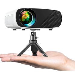 Mini Projector, ELEPHAS Portable Projector for iPhone, 7000L with Synchronize Smartphone Screen, Movie Projector with 1080P HD/200 Screen Support, Com