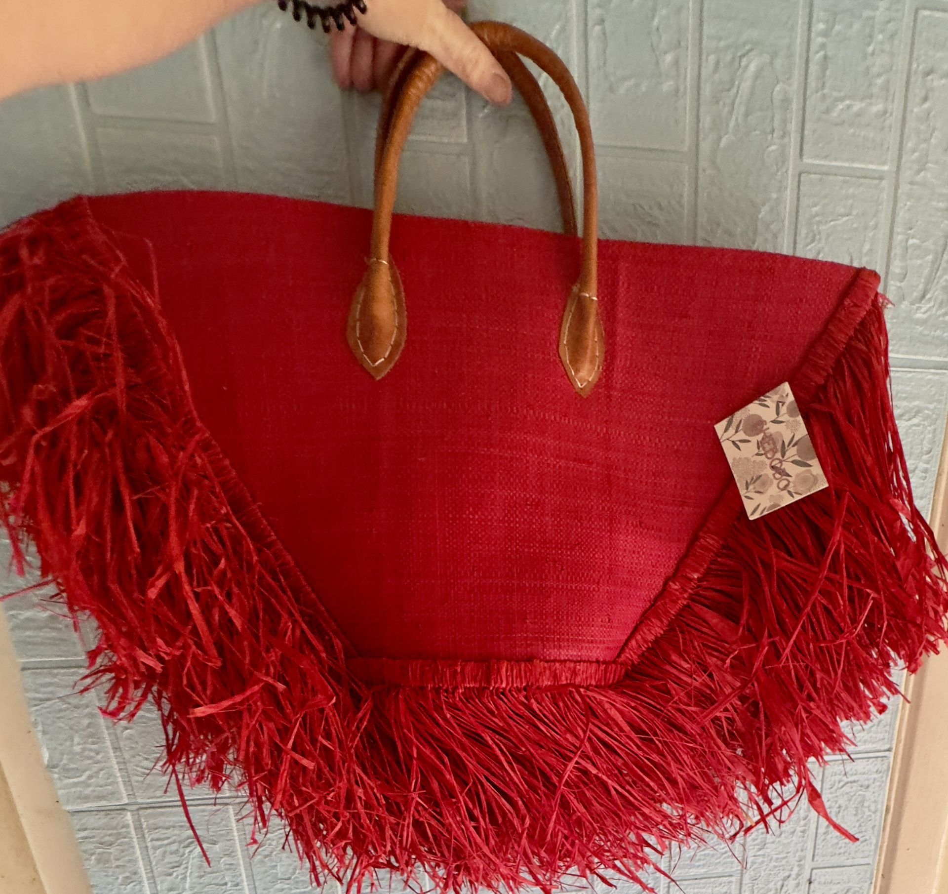 Rare Shebobo Madagascar Straw Bag!