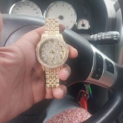 Iced-Out Quartz Watch: Luxurious Zircon Stones