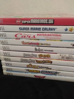 Wii Nintendo Video Game Lot $0