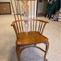 Oak High back Country Chair