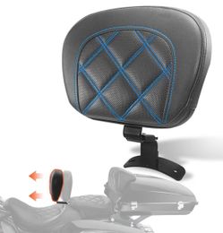 FOVPLUE Adjustable Driver Backrest Pad Kit fits for Harley Touring