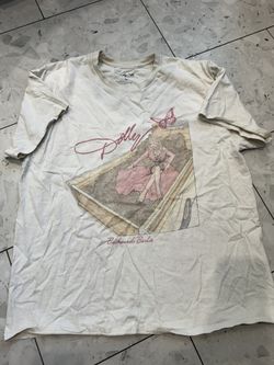 Dolly Parton Backwoods Barbie White T-Shirt Size L Country Music
