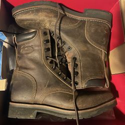 Men’s Justin Working Boots Size 9