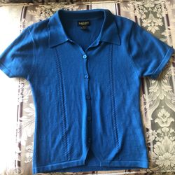 Turquoise Sweater Cardigan Size Small