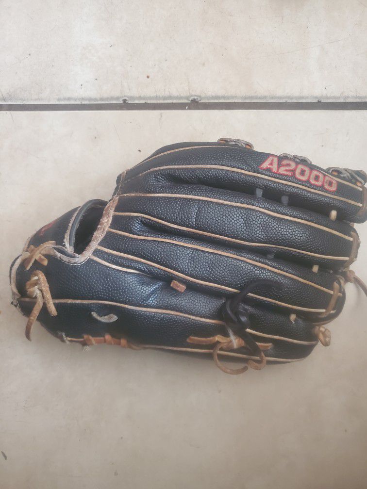 Wilson A2000 12.75" SuperSkin Outfield Baseball Glove - Used LHT Left Lefty