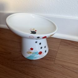 Necoichi Tilted Stress Free Raised Cat Food Bowl