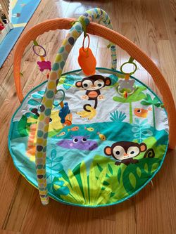 Baby Activity Play Gym Mat with Hanging Toys