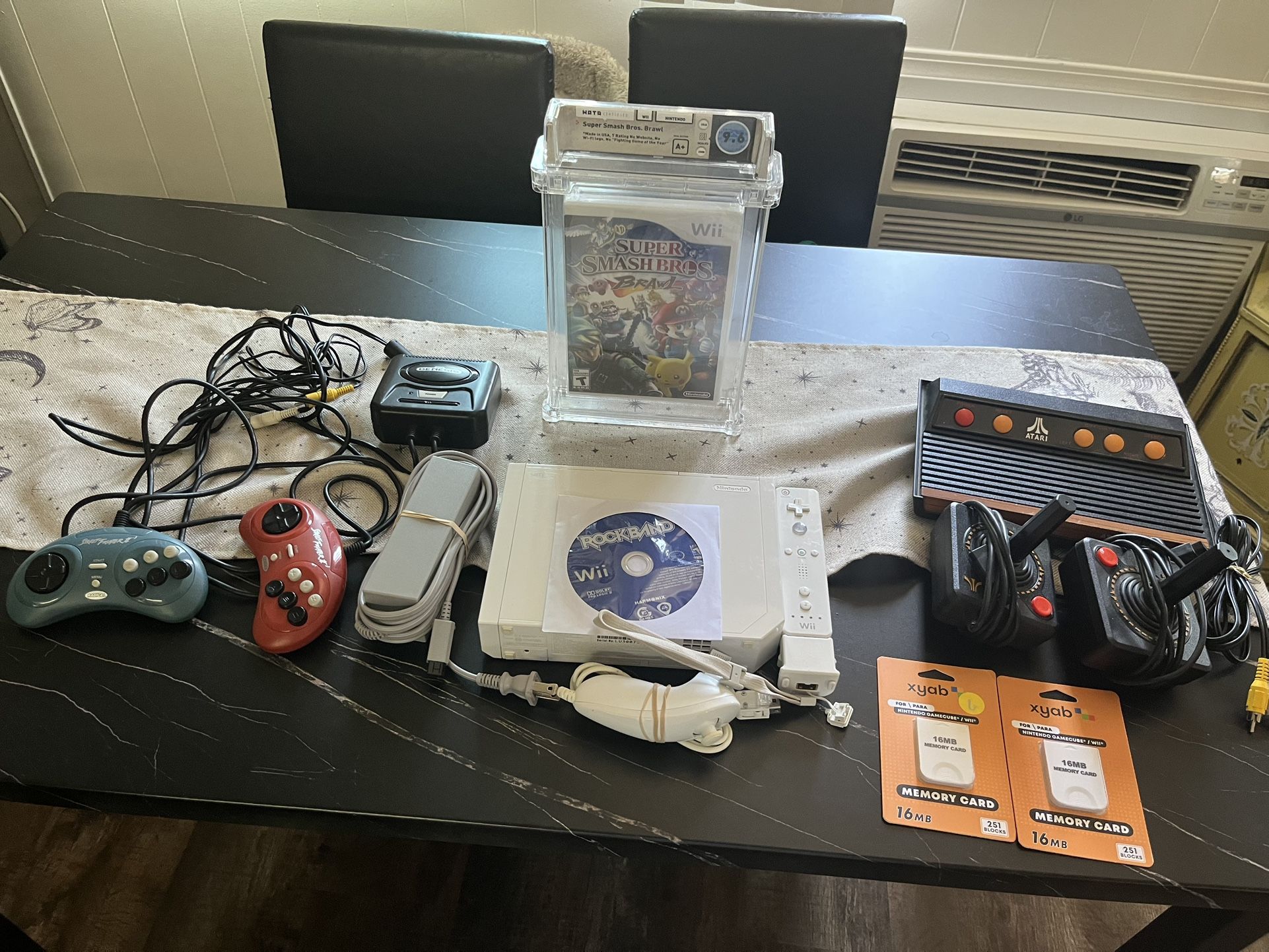 Video Game Console Lot With Graded Game