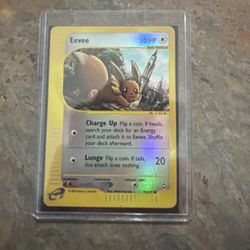 Eevee Reverse Holo Pokemon Card - Aquapolis