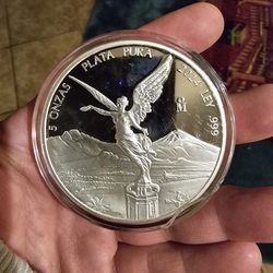 5 Oz Pure Silver Libertad Round 2024