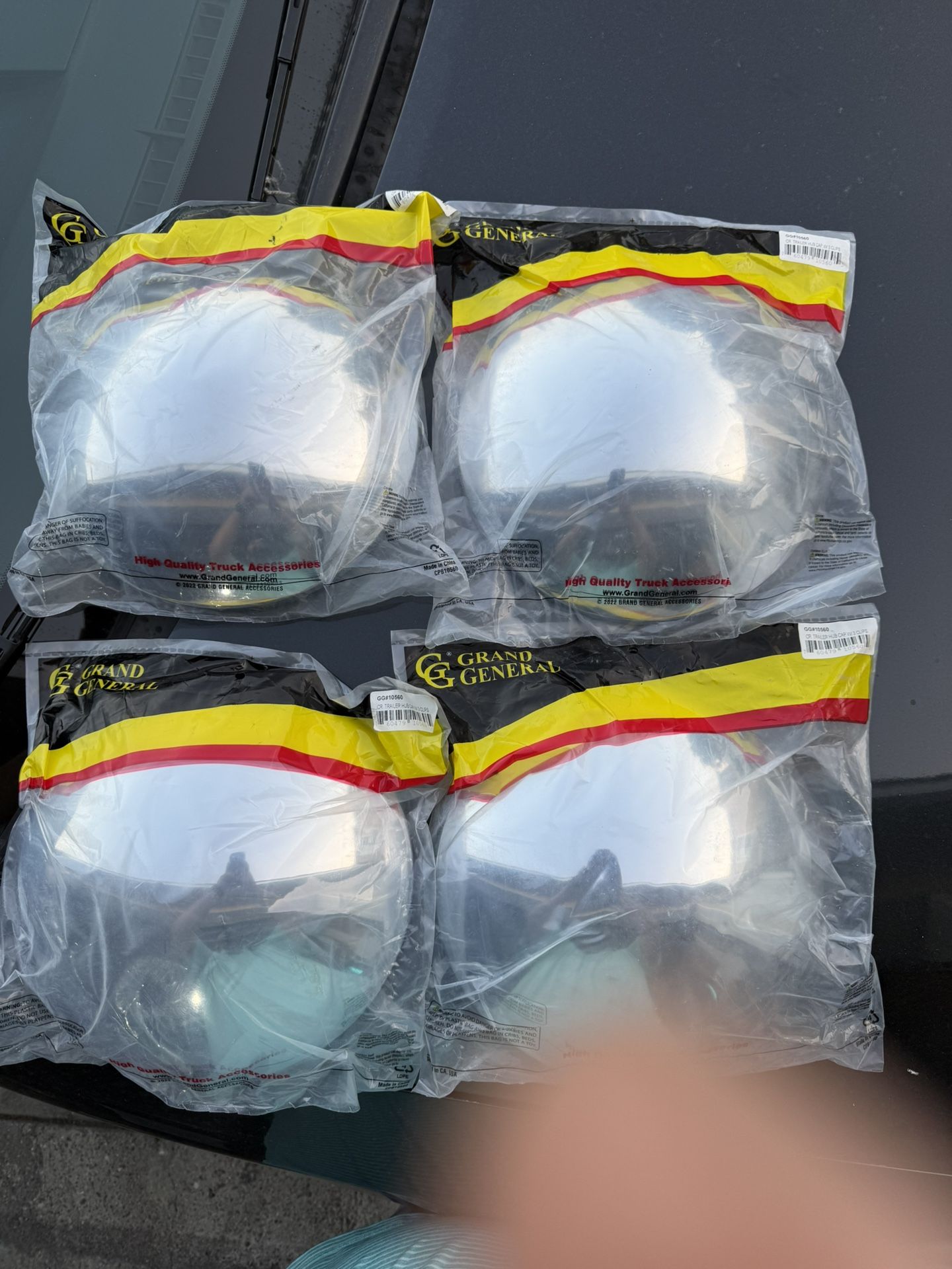 Brand New Trailer Hub Caps