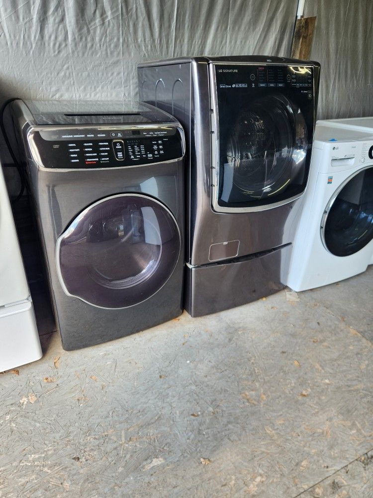 LG Double Washer & Samsung Double Dryer 