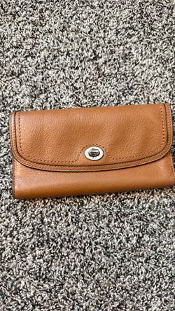 Coach Brown Leather Continental Wallet