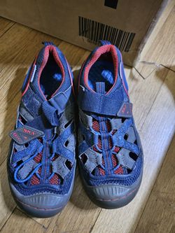 Boy Sketches Water Shoes