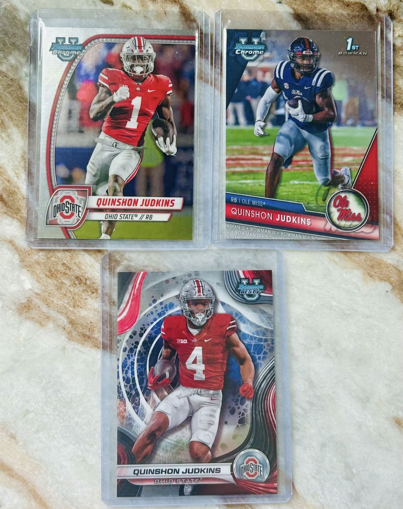 NFL OSU Cleveland Browns Quinshon Judkins Rookie Football Card Lot