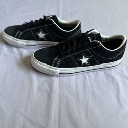 Black Suede Converse One Star