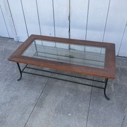 Glass Top Coffee Table