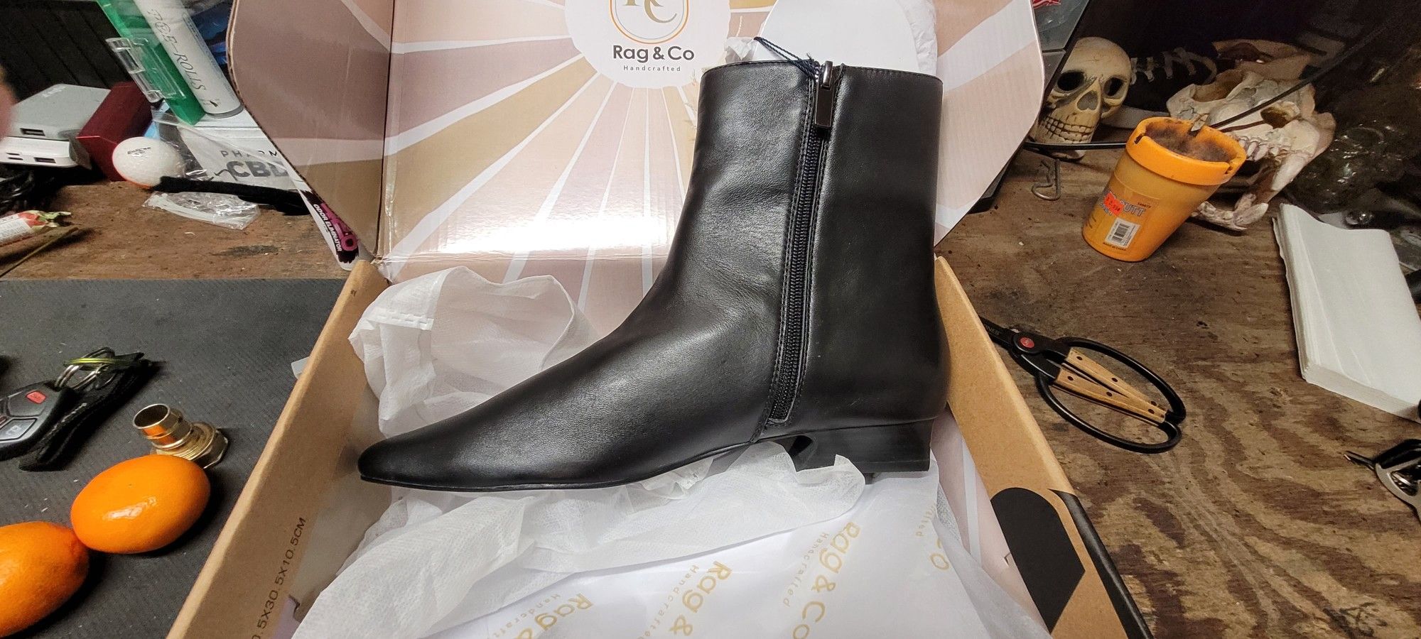 Women's Leather Boots Size 8