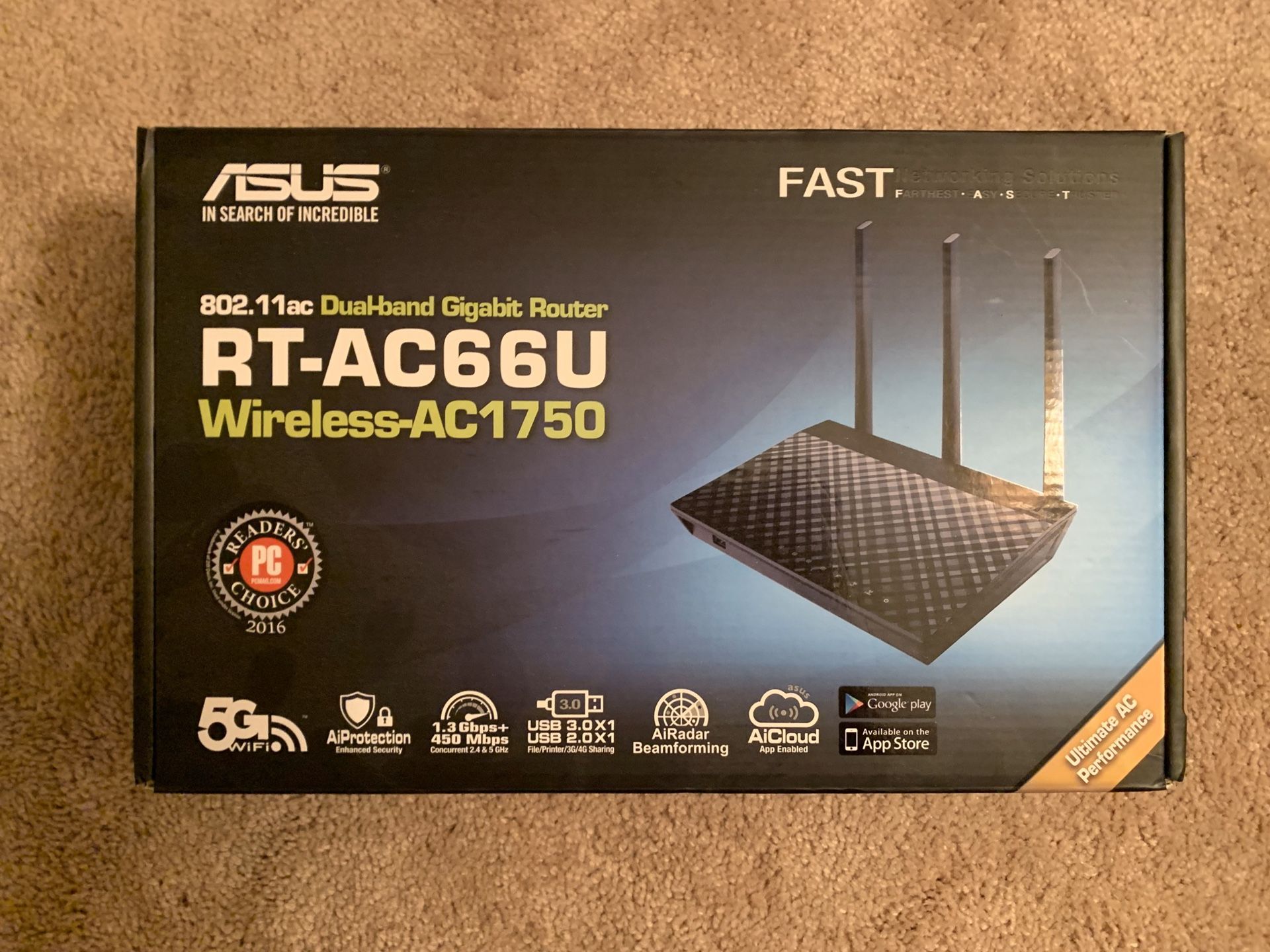 New Asus WiFi router